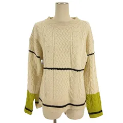 イェッカヴェッカ YECCA VECCA Editt 配色 ニット セーター アイボリー F