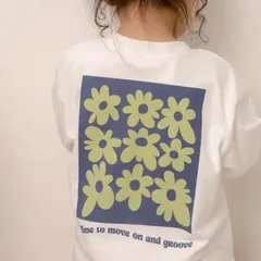 《新品》フラワープリント長袖Tシャツ 80～120㎝ MAKE YOUR DAY 子供服 長袖 M610118のサムネイル