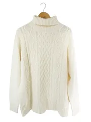 ジーユー GU ニット タートルネック 長袖 サイズXL 白 QQQ