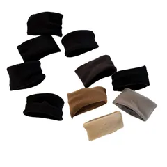 【数量限定】キッズ対応 トレーサリーデザイン レディース ヘアゴムおしゃれ 柔らかい 無痛 ヘアアクセサリー 高性 (黒+カレー色です) 太め 太め あとがつかない おしゃれ 10本セット ヘアゴム