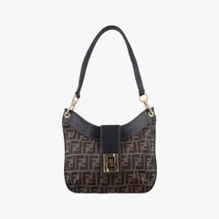 フェンディFendiズッカ柄 マンマバケット ブラウン キャンバス×レザー 15081 4 15081/0 8