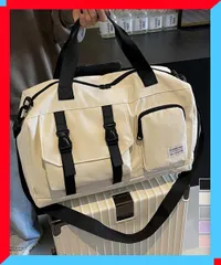 新品 ダッフルバッグキャリーオンボストンバッグ　スポーツジムバッグ　1泊2日出張合宿鞄　ショルダーバッグ黒【送料無料】