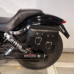 人気商品 汎用 サイドバッグ 雨に強い合成革 取り付け 2個セット 左右セパレート