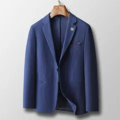 人気商品 ジャケット メンズ テーラードジャケット ウール混 ワンポイント テーラード ブレザー ブローチ付き おしゃれ ビジカジ 通勤 仕事 スタイリッシュ 裏地あり 秋冬