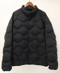 UNIQLO ウルトラライトダウンウェーブキルトジャケット 3XL ブラック ベトナム製 311-443879(14-24) ユニクロ メンズ レディース 男女兼用 大きいサイズ 2-P128/1/060