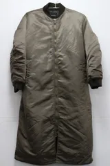 UNTITLED アンタイトル ナイロンロングジャケット MA-1 ミリタリーコート サイズ2 カーキ系 2-N144/1/080