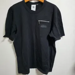 L adidas R Y U ユーティリティ ジッパー ポケット 半袖 Tシャツ (ブラック)