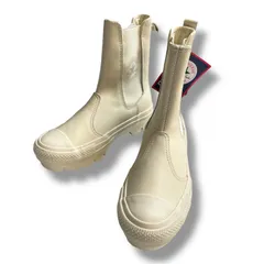 美品 converse コンバース LEATHER ALL STAR(R)SG CHUNK SHIN-HI レザーオールスター サイドゴアブーツ 厚底 1SD268 アイボリー 23.5cm レディース 春 秋 ゴーゴー古着マルイ北千住店 26 No.1721