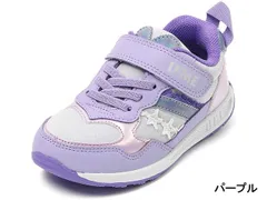 イフミー 30-5317 IFME キッズスニーカー 運動靴 ハート 星 きらきら キラキラ 面ファスナー ベルクロ マジックテープ 洗えるインソール 洗える中敷き 保育園 幼稚園 小学校 通園 通学 履きやすい 軽い かわいい 子供 靴 パープル 紫