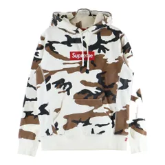 SUPREME (シュプリーム) 16AW Box Logo Hooded Sweatshirt カモ柄 ボックスロゴ スウェット プルオーバーパーカー ホワイト