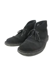 クラークス clarks デザート ブーツ スウェード 無地 サイズ24.5 黒 QQQ