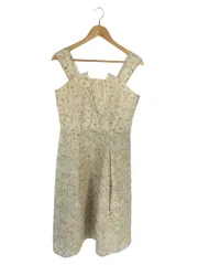 シビラ SYBILLA ワンピース ノースリーブ ドレス 花柄 総柄 ベージュ系 サイズT1 QQQ