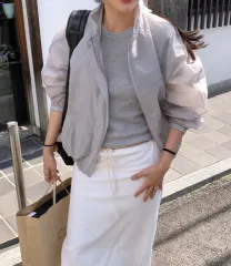 アンダービィ 下部 シアー ブルゾン アイボリー