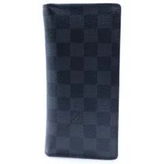 LOUIS VUITTON (ルイヴィトン) ポルトフォイユブラザ ダミエグラフィット PVC ロングウォレット 二つ折り長財布 ブラック N62655
