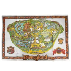 70S 1978年 カリフォルニア ディズニーランド リゾート Disneyland MAP 地図 ヴィンテージ USAのサムネイル