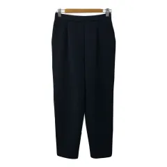 ドレスキップ DRESKIP パンツ テーパード ロング イージー ストレッチ ウエストゴム 無地 M 紺 ネイビー