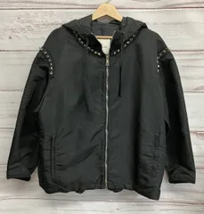 MONCLER モンクレール ナイロンジャケット D10934660000 539AY レディースサイズM(表記2) ブラック系ビジュー使い