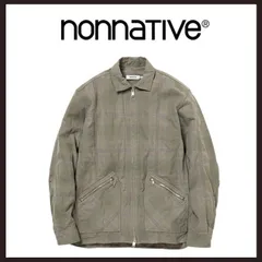 新品未使用　nonnative（ノンネイティブ）　オンブレチェック柄　ランチャーシャツジャケット　1　セメントのサムネイル