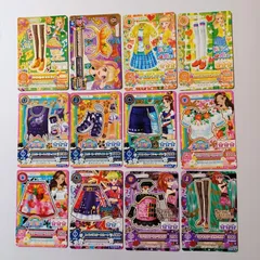 夏樹みくる 波照間みなみ 荒灘はづき モニカ・キキィ 服部ユウ 星宮りんご 12枚セット ファインストリートスカート ミラクルカジュアルセット ミラクルカジュアルシューズ スイングスタースカート めんそーれーハイビトップス ほか／ アイカツ！ Aikatsu！