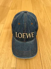LOEWE ロエベ デニムキャップ ロゴ刺繍 インディゴ 帽子 Lサイズ 保存袋付きのサムネイル