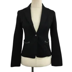 ボディドレッシングデラックス BODY DRESSING Deluxe ジャケット テーラード シングル 無地 長袖 38 黒 ブラック