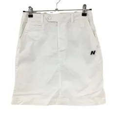 ニューバランス スカート 白×ネイビー バックロゴ シンプル レディース 0(S) ゴルフウェア New Balance
