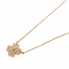 Folli Follie フォリフォリ SVネックレス  925 クローバーラインストーン    ローズゴールドカラー レディース / 240001169890
