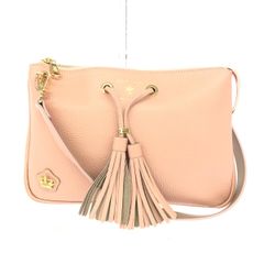 ADMJ ビジュー蜂 ピンクパープル ショルダー バッグ ハーフムーン