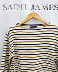 SAINT JAMES セントジェームス ボーダー ロングTシャツ コットン100％ フランス製  F メンズ RN 130787 CA 54397 F ボーダー  メンズ ファッション