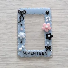 【12】トレカケース レジンデコ フラワー リボン