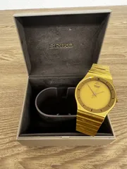 ÷2 【不動品】 セイコー SEIKO ヴィンテージ・クォーツ ゴールド 【時計】 【1.5】