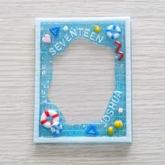 【17】トレカケース レジンデコ プール 名前入り ジョシュア