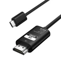 【在庫セール】USB C HDMI 変換ケーブル - 2M 4K@30Hz対応 高速伝送 スマホ テレビ ミラーリング HDMI Type-C 接続ケーブルMacBook/iPad/iPhone15/16 Pro/Galaxyなど対応 プラグ＆プレイ 在宅勤務