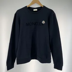 【中古】MONCLER ロゴパッチスウェット サイズXL ネイビー G20918G00023 モンクレール[19][240019522941]