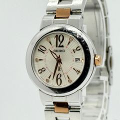 美品SEIKO ルキア ダイヤ チタン腕時計 SSQW007電波ソーラー 11P 美品SEIKO ルキア ダイヤ チタン腕時計 SSQW007電波ソーラー 11P