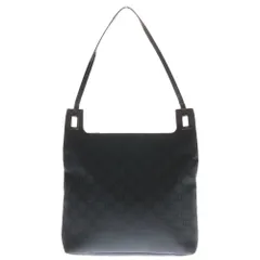GUCCI (グッチ) GG柄 ショルダーバッグ ハンドバッグ ブラック ナイロン 0013102 シルバー金具