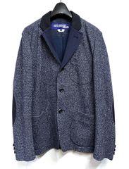 JUNYA WATANABE MAN 麻ジャケット 縦ステッチ&エルボーパッチ - メルカリ