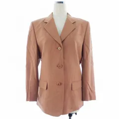 アリスバーリー Aylesbury テーラードジャケット 長袖 シングル ウール 無地 9 茶 ブラウン アウター