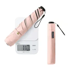 日傘 軽量 110g uvカット 遮光 折り畳み レディース 折りたたみ傘 コンパクト 晴雨兼用 折畳傘 持ち運びに便利 紫外線対策 熱中症対策 日焼け防止 母の日 プレゼント (ピンク) 0
