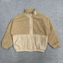 アディダス WORD BOA JKT ベージュ ボア ダウン ミックス ジャケット L