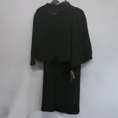 レディース　スーツ　ジャケット　ワンピース　セレモニー　黒　大きいサイズ　3L  ☆KP-039☆