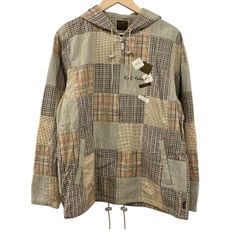 KarlHelmut(カールヘルム) ブルゾン サイズM メンズ美品 - グレーベージュ×マルチ 長袖/チェック柄/ジップアップ/春/秋