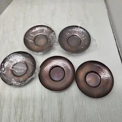 3 S02651  銅製 茶托 5セットアンティーク 骨董 キッチン用品