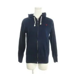 ジムフレックス Gymphlex ダブルジップパーカー ロゴ刺繍 14 紺 ネイビー 長袖 ワンポイント /AH24 ■GY99