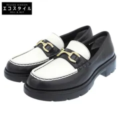 AcureZ アキュアーズ 美品 ゴアテックス ビットローファー シューズ レディース ブラック×オフホワイト 25.0cm AO-10252 25