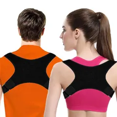 ISEFUJI 姿勢サポーター 猫背 姿勢ベルト 巻き肩 背筋ベルト 背筋 背中 肩 通気性 調節可 男女兼用 装着簡単 (M) [M]