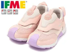 イフミー 30-6319 IFME joob patto キッズスニーカー 運動靴 面ファスナー ベルクロ マジックテープ 洗えるインソール 洗える中敷き 通園 通学 履きやすい 躓きにくい つまずきにくい 子供 イフミージョーブ パット 靴 ピンク