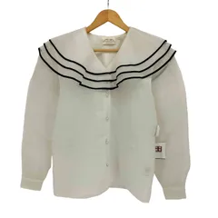 ユーズドフルギ USED古着 {{SUSAN BRISTOL}} パールボタン シアーブラウス レディース  4