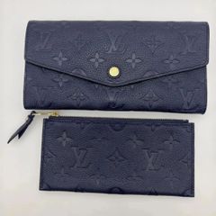 LOUIS VUITTON モノグラム アンプラント 長財布 ネイビー - メルカリ