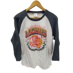 ユーズドフルギ USED古着 00S ボディ ロックバンド プリント L/S ラグラン カットソー ロンT メンズ import：M 